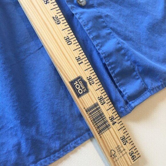 Columbia PFG Fishing Shirt Blue Mesh Lined Vent Back Hiking Camping Mens XL - Picture 9 of 9